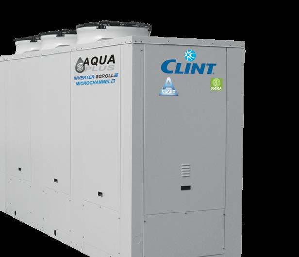 CHA/IK/A/WP 91 152 Agregaty wody lodowej w wersji chłodzącej oraz pompy ciepła o klasie efektywności energetycznej A, wentylatorami osiowymi, sprężarkami o płynnej regulacji wydajności typu Inverter