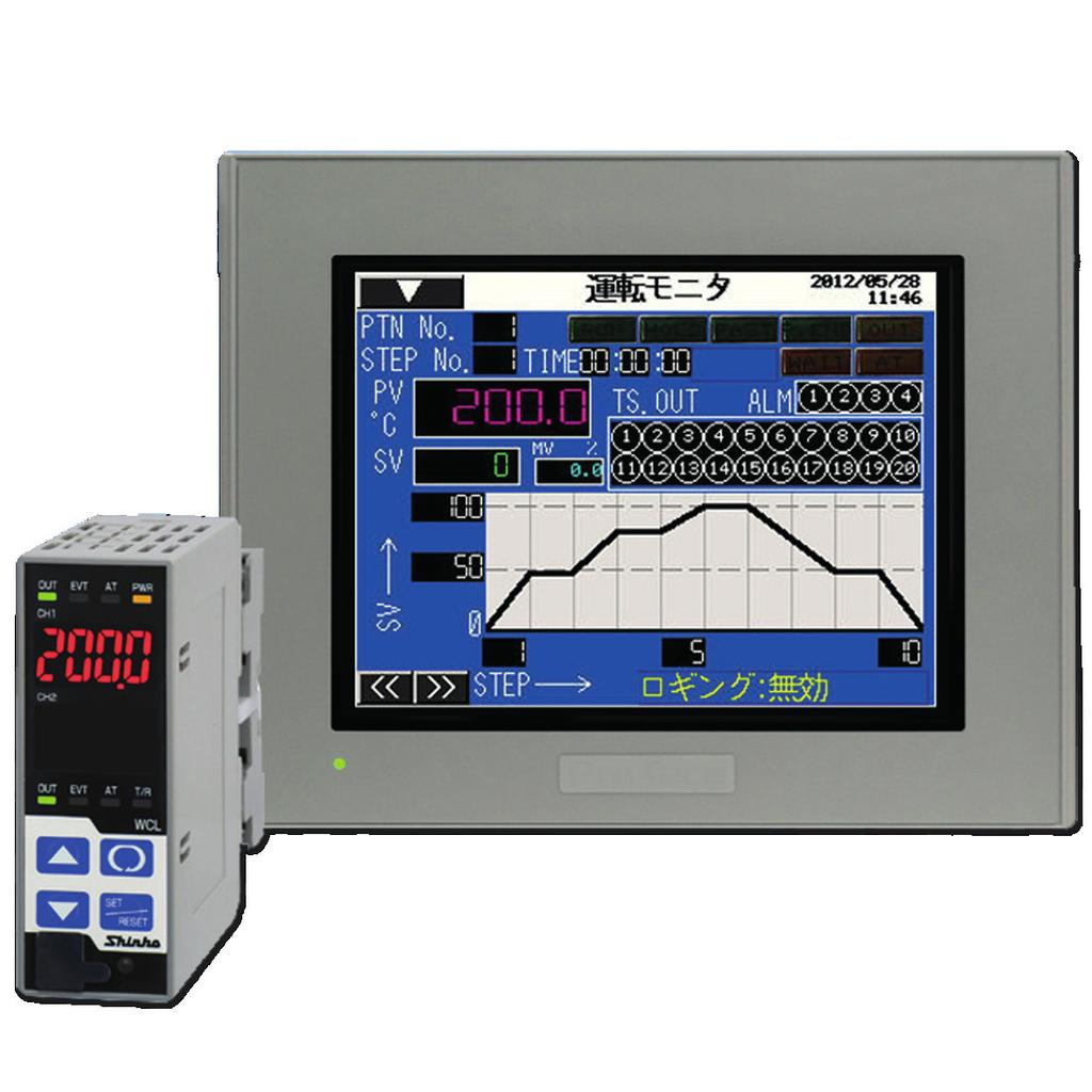 WIELOKANAŁOWE REGULATORY TEMPERATURY PCT-200 Z PANELEM DOTY- KOWYM Panel LCD 5.