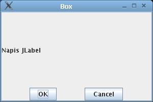 setlayout(new BorderLayout()); Box b = Box.createHorizontalBox(); b.add(box.createhorizontalglue()); b.