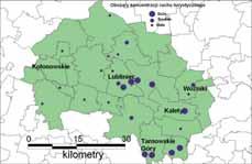 Głównymi obszarami koncentracji osadnictwa drugich domów są Kokotek (południowa dzielnica Lublińca), Piłka w gminie Koszęcin oraz miejscowości położone nad Jeziorem Chechło-Nakło.