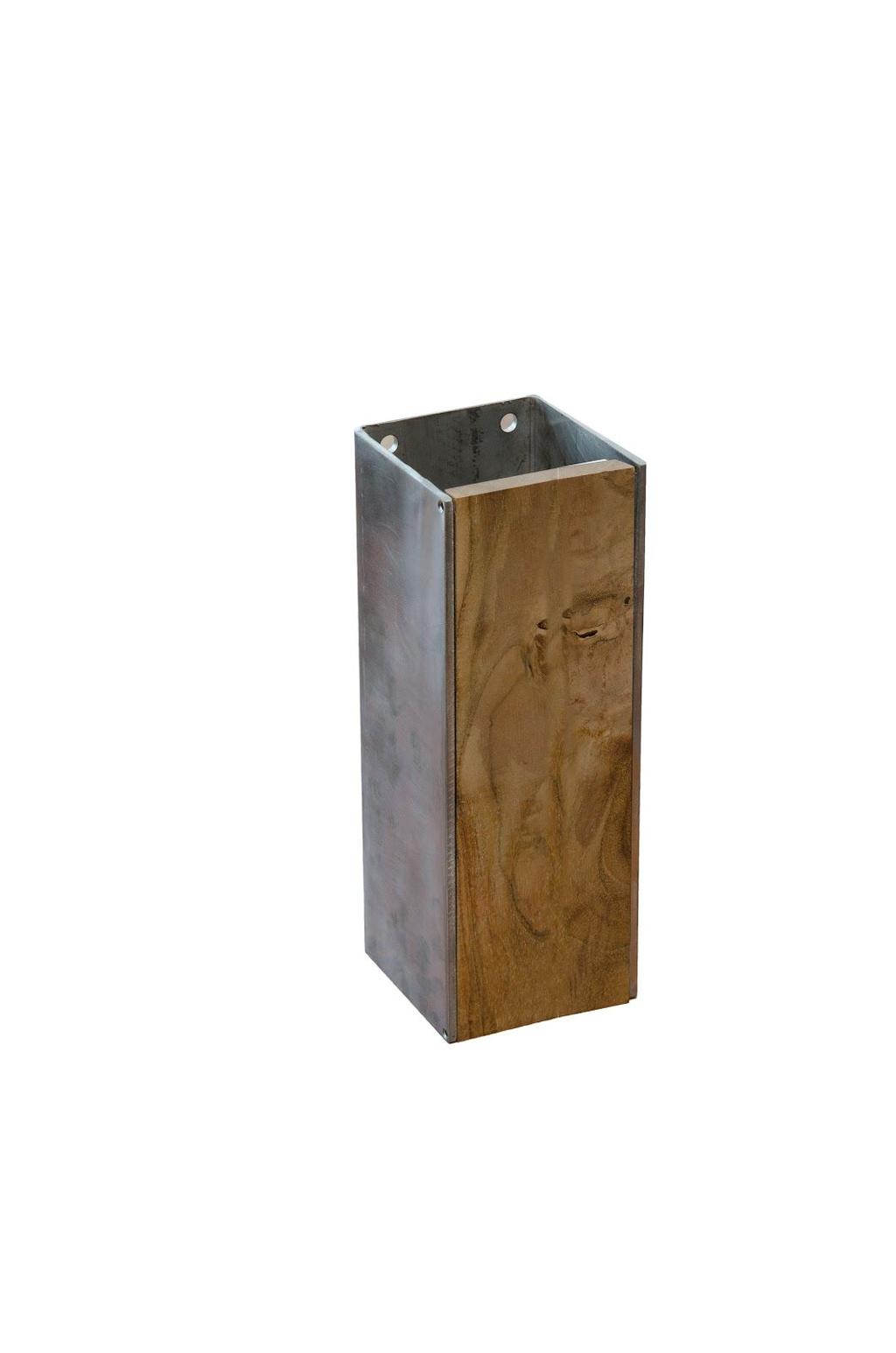 STOŁOWA DREWNO TEKOWE, STAL L 33cm H 25cm W 6,5cm 770 zł TEAK WALL