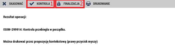 Podpisanie dokumentu Wniosek o płatność v MS2014+ Zakładka ta zostanie aktywowana po przeprowadzeniu finalizacji.