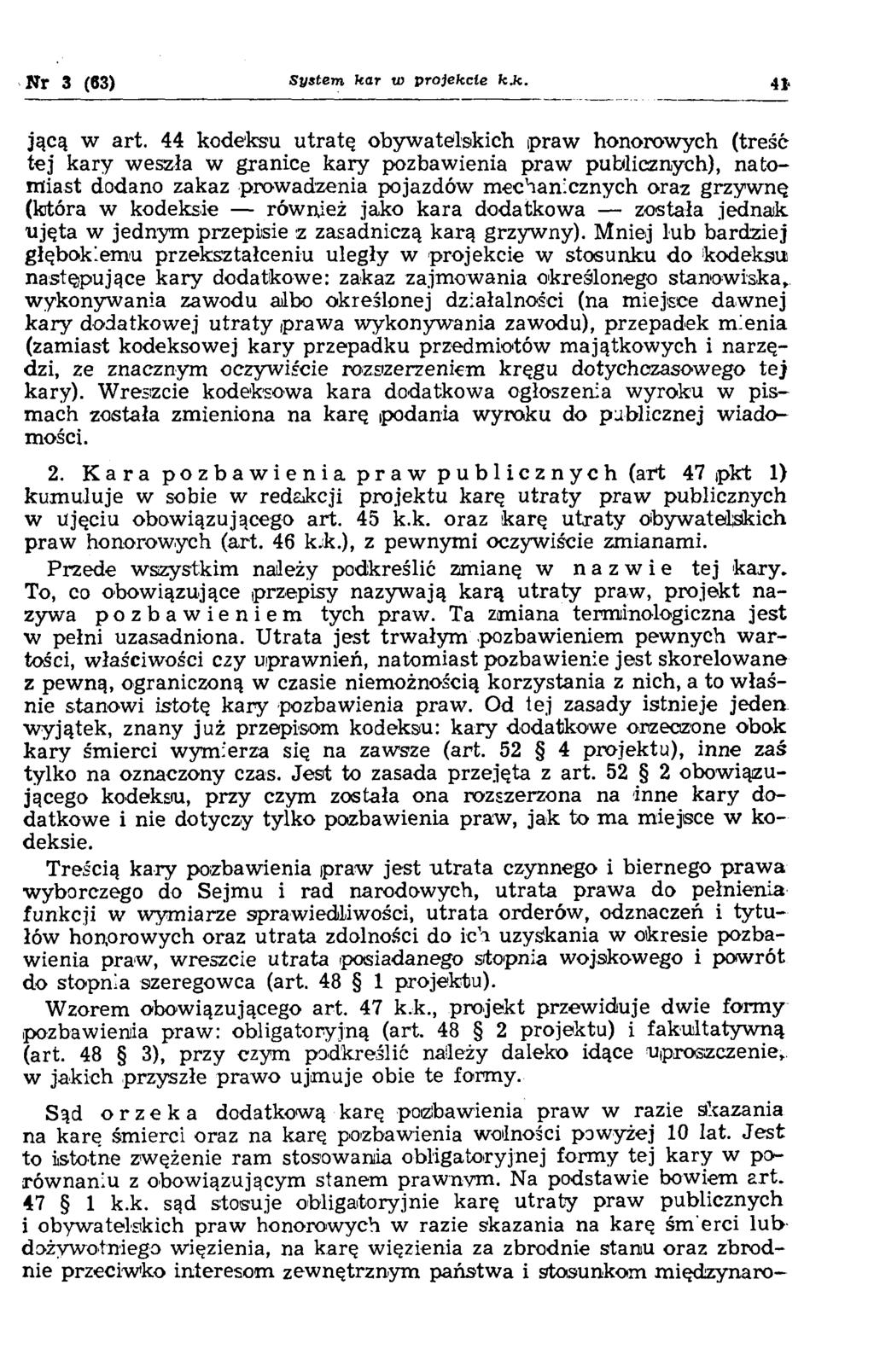 Nr 3 (63) System kar w projekcie kj c. 41 jącą w art.