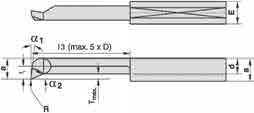 Dl szerokości rowków mniejszych o wymirów stnrowych (Ø E = 4 mm; b stnrowo = 1,0 mm/ Ø E = 5 mm orz E = 6 mm; b stnrowo = 2,0 mm) ostrczmy noże oprwkowe tkże w mniejszej ilości egzemplrzy.