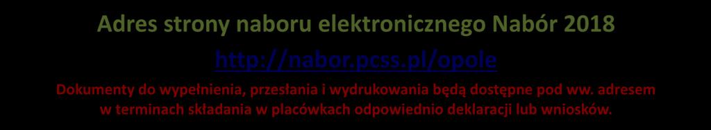 UWAGA: Wysłanie wypełnionego druku (deklaracja/wniosek) przy pomocy systemu informatycznego bez wydrukowania, podpisania i dostarczenia do przedszkola nie będzie uznawane za zgłoszenie dziecka -