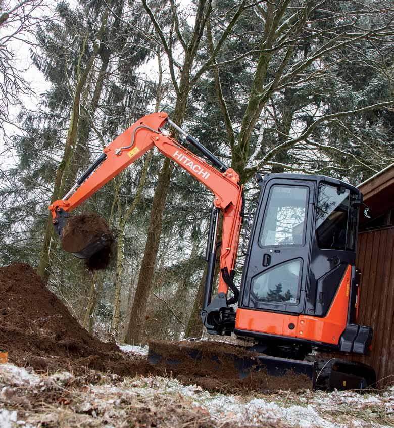 ZX38U-5 WYDAJNOŚĆ Podobnie jak wszystkie nowe odele ZAXIS, seria inikoparek zapewnia wysokie pozioy produktywności oraz zniejszenie kosztów eksploatacji.