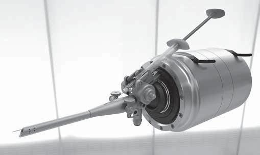 Ginekol Pol. 2016, 87, 205-210 DOI: 10.17772/gp/60973 Robot aided MDC injection Figure 3. The developed endoscopic robot tool side view.