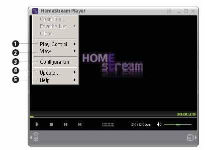 Obs uga odtwarzacza HomeStream Menu Kontrola odtwarzania U ywany do zarz dzania odtwarzanym plikiem Widok