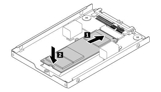 Aby zainstalować nowy dysk SSD M.2 we wnęce dysku wewnętrznego: 1.