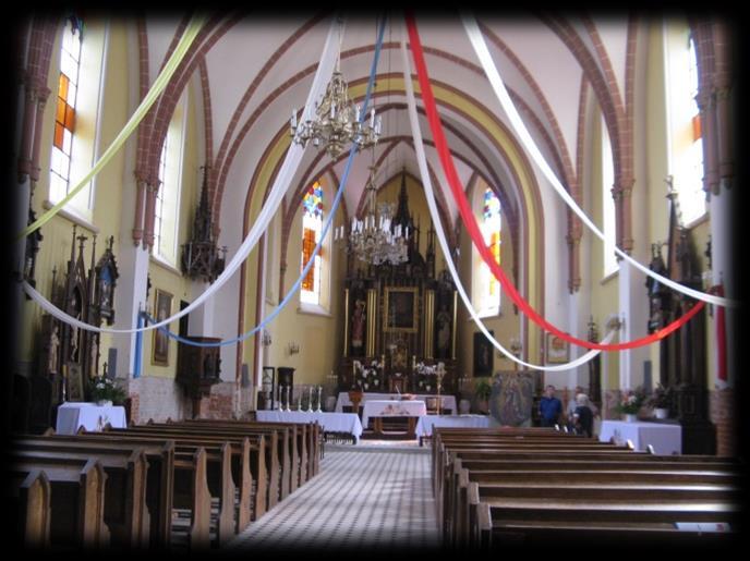 Kościół parafialny p.w. Przemienienia Pańskiego Fot. 9 Kościół parafialny pw. Przemienienia Pańskiego w Boglewicach (fot. UG Jasieniec). Kościół powstał w latach 1900-1908, w 1928 dobudowano wieżę.