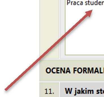 to w polach opisowych (np.