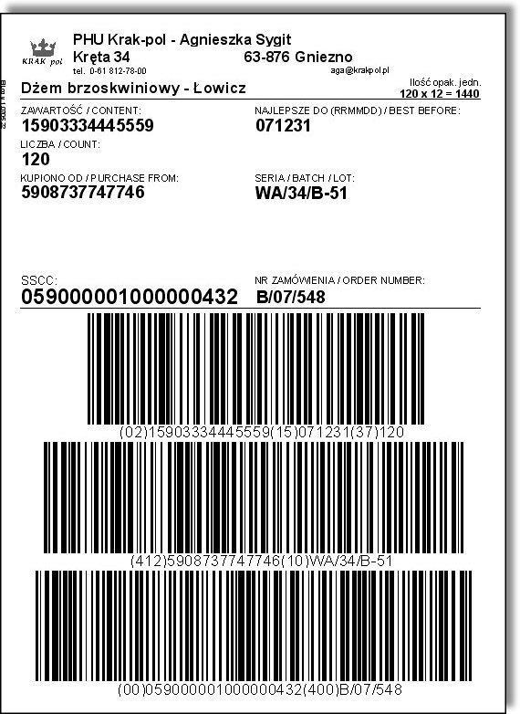 Etykieta logistyczna fakty Etykiety logistyczne na szeroką skalę stosują: JMP, Netto, Rossmann, Makro, Lidl wraz z komunikatami EDI: Leroy Merlin, Makro Ponad 1800 wdrożeń etykiet logistycznych GS1 w