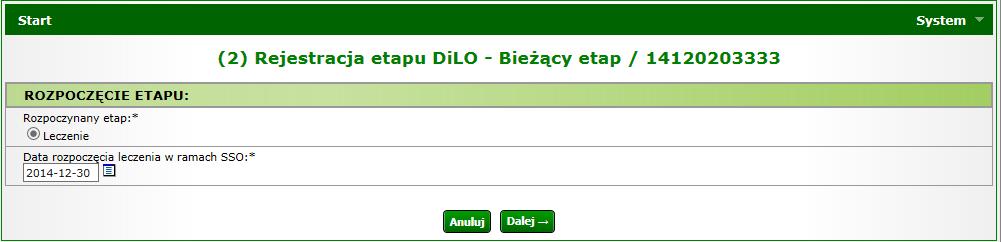 Rysunek 1-29 Przykładowa lista kart diagnostyki i leczenia onkologicznego Na Liście kart diagnostyki i leczenia onkologicznego karta, dla której został zamknięty etap Konsylium otrzyma status