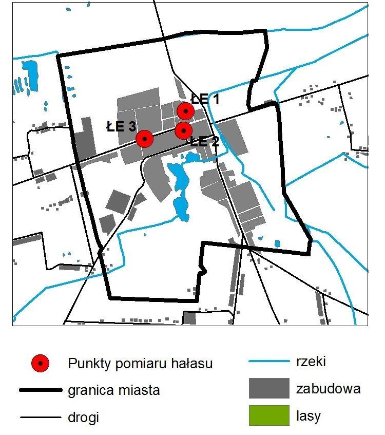 Mapa 3 Lokalizacja punktów