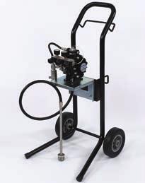 POMPY MEMBRANOWE KATALOG PRODUKTÓW 47 DX70R3-CF Pompa montowana na wózku z filtrem oraz trzema sterownikami powietrza.