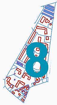 Jednostka analityczna 8 Mapa 10. Mapa ewidencyjna Jednostki 8 Centralna część miasta, wyznaczona granicami (Tabela 9). Tabela 9. Jednostki 8 północna ul. Lubelska (od ul. Chełmskiej do ul.