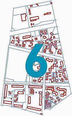 Jednostka analityczna 6 Mapa 8. Mapa ewidencyjna Jednostki 6 Centralna część miasta, wyznaczona granicami (Tabela 7). Tabela 7. Jednostki 6 północna ul. Tartaczna (do ul.