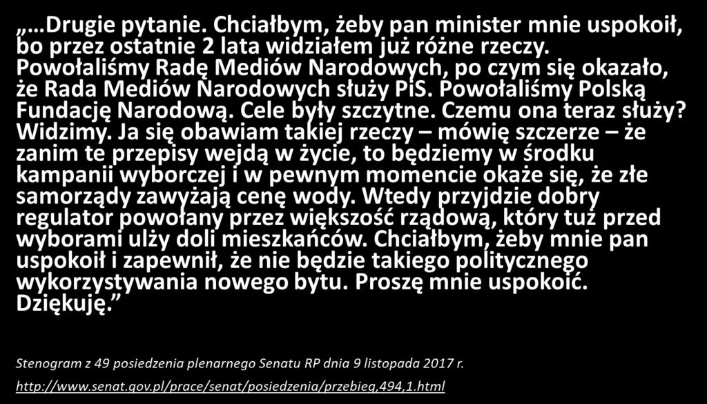 Wypowiedzi Senatorów na 49 posiedzeniu