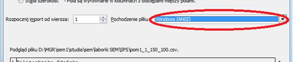 obejmował on interesujący nas obszar danych.