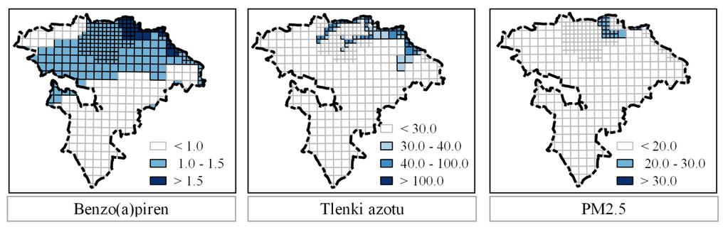 4.2 Miejsca najbardziej narażone na zanieczyszczenia powietrza oraz najbardziej obciążone hałasem Powietrze w Polsce pod względem jakości należy do jednych z najgorszych w Europie szczególnie pod