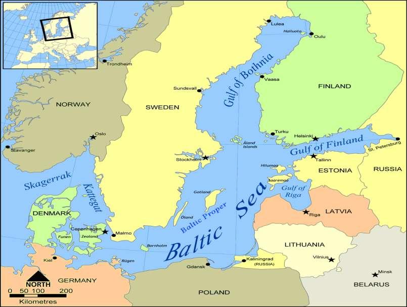 Głębokość: 50-80 m The depth Pow. Bałtyku ok. 0,415 mln km 2 Pow.