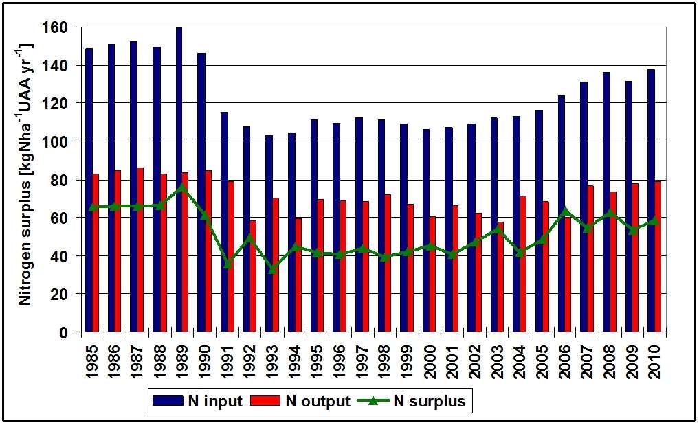 Dynamika bilansu azotu w