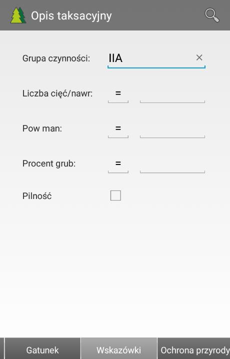 Wskazówki o Grupa czynności (np.