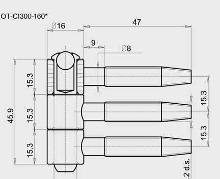 na żółto 60 / 240 OT-CI300-140H002 Ø 14 + Galw.