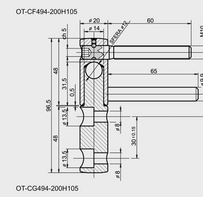 ZABEZPIECZAJĄCE ZAMKNIĘCIA PRZECIWPANICZNE OT-CG494-200H105