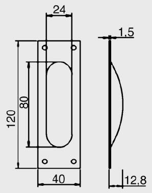 A2-90012-SS 120 x 40 +