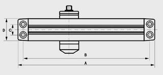 H1 9024BCDA H1 9016BCDA Uniwersalny zamykacz drzwiowy w obudowie z wysokiej jakości aluminium Do drzwi o ciężarze do 150 kg