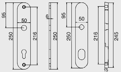 BM-M16PKS37-92WB-F1 92 mm wkładka + Anodyzowany F1 Klamka / gałka 1 kpl. BM-M16PKS37-92WB-F4 92 mm wkładka + Anodyzowany F4 Klamka / gałka 1 kpl.