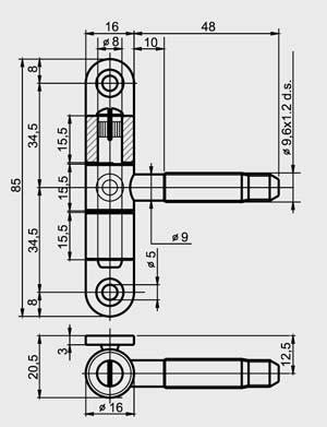 OT-CF030-130H141 Ø 13 M7x40 + Galw.