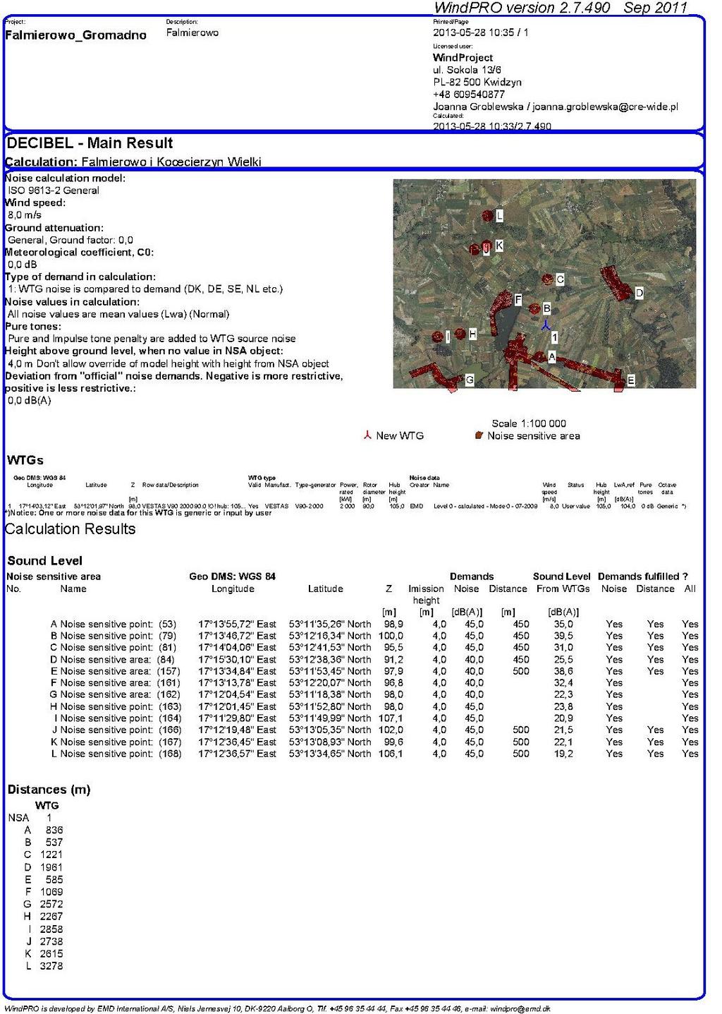 Raport analizy akustycznej nr 3 KORDAT Sp. z o.