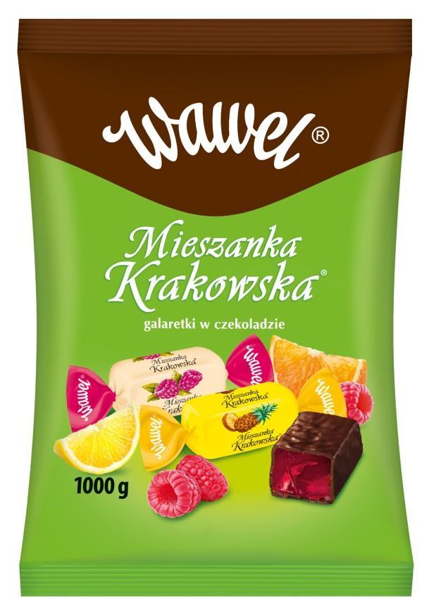 4. Mieszanka Krakowska 1kg Oprócz tłuszczu kakaowego czekolada zawiera tłuszcze roślinne.