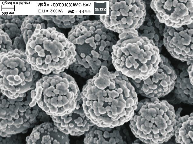 Otrzymywanie nanostruktur krzemionkowo-złotych... 193 w obecności węglanu potasu (K2CO3) i poliwinylopirolidonu (PVP).