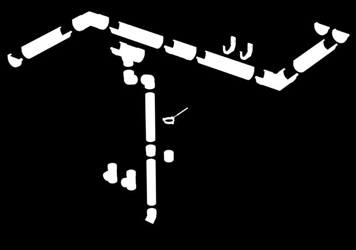 Hak rynnowy doczołowy z dodatkowym otworem montażowym 75 125 150 18 Jasny brąz ~RA 8017 8. Hak rynnowy doczołowy 125 150 9. Denko rynny uszczelkowe 75 125 150 10. Denko rynny klejone 125 150 11.