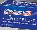 250 ml 6 99* 8,60 6 29* 7,74 Pasta do zębów Blend-a-med 3D White Luxe Pro Expert wybrane