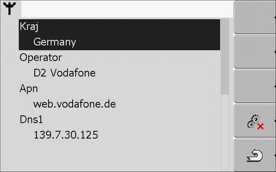 Elementy obsługi Symbol funkcji Funkcja Przywrócić wartości podstawowe. Tak skonfigurujesz połączenie GPRS: Włożyłeś nową kartę SIM do terminalu.