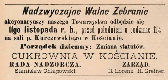 248 MATERIAŁY ARCHIWALNE DO DZIEJÓW KOŚCIANA 3.