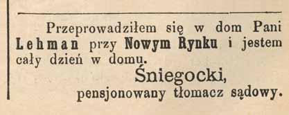 Kościanie. APL, Kostener Kreisblatt, nr 27, 2 VII 1887 r. 5.