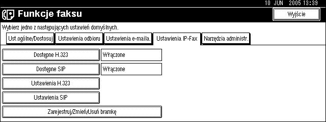 Funkcje faksowania Usuwanie bramki A Nacisnàæ przycisk [Zarejestruj/Zmieñ/Usuñ bramkê]. B Nacisnàæ przycisk [Usuñ], a nastêpnie wybraæ bramkê do usuniêcia.