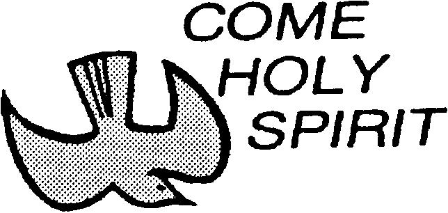 Pentecost Sunday We celebrate today the Solemnity of Pentecost, the coming of the Holy Spirit upon the Apostles.