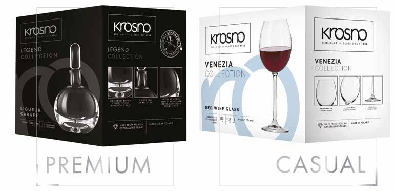 ABOUT US NEW PACKAGINGS TRADITION AND HISTORY KROSNO has been a synonym for the highest quality since 1923.