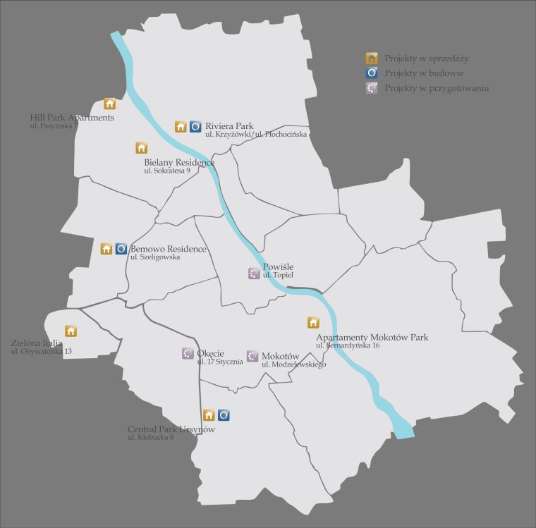 SKONSOLIDOWANE SPRAWOZDANIE FINANSOWE ZA III KWARTAŁ 2016 R. Zgodnie z planem rozwoju, zakładającym dynamiczny wzrost sprzedaży mieszkań w kolejnych latach, Grupa Marvipol w latach 2015-2016 r.