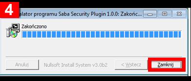 Postęp instalacji pliku widoczny jest w oknie [4].