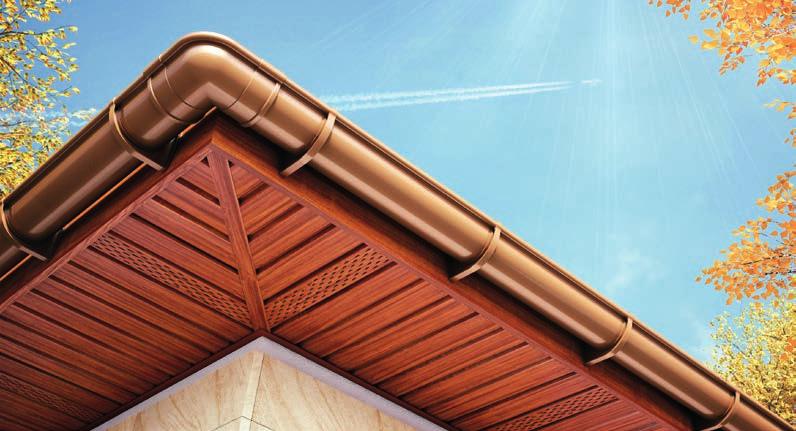 Podsufitka Galeco DECOR Dekoracyjna podsufitka przeznaczona jest do zabudowy okapu dachu na zewnątrz budynku. Jej zastosowanie pozwala w szybki i prosty sposób poprawić estetykę budynku.