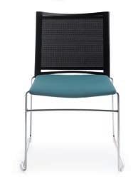 mesh backrest in models 555 and 575 - only in colours: black, white, grey.