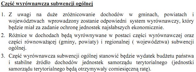 9. Na czym polega mechanizm janosikowego?