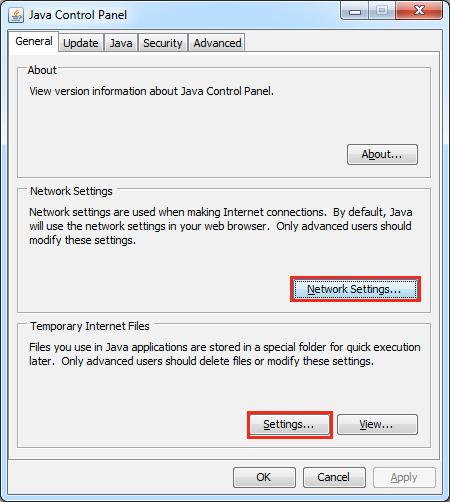 następnie Zastosuj. 3.2. Java Sun Z menu START systemu Windows wybierz JAVA CONFIGURATION.